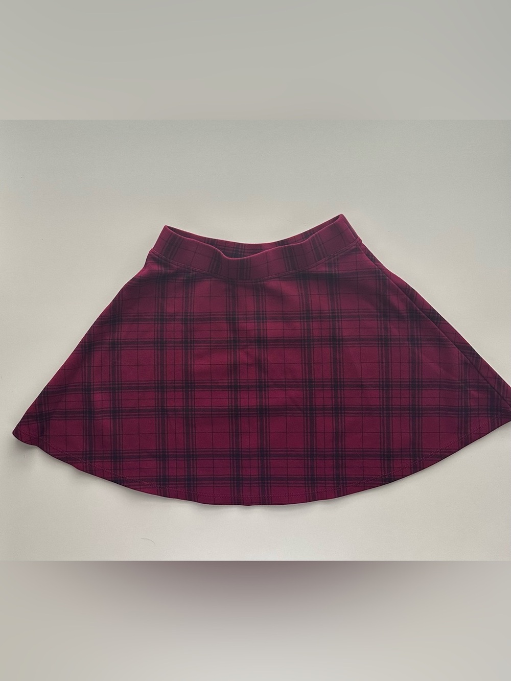 The Children’s place Burgundy and navy blue Plaid Skirt
